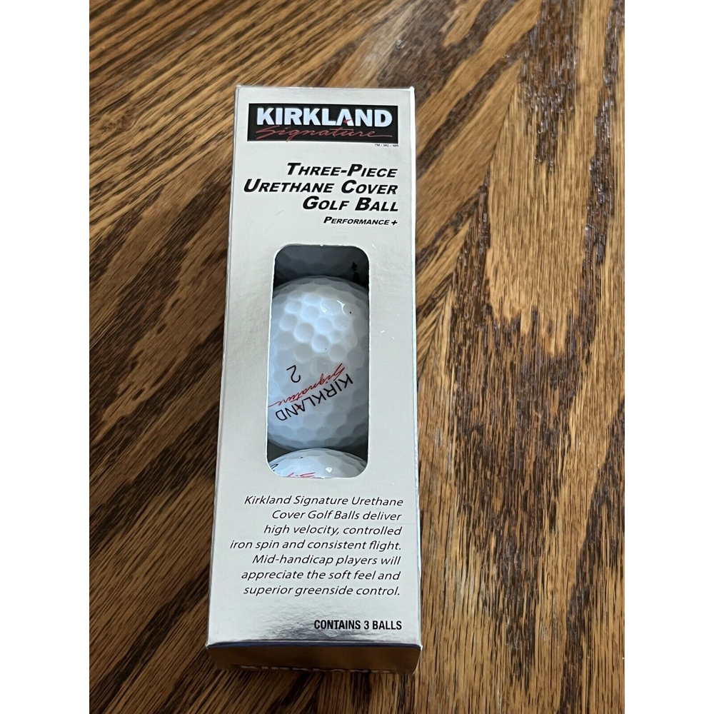 Kirkland Three-Piece Urethane Cover Golf Ball Performance 3 Pack